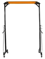 322+55970065 Suwnica bramowa, mobilny dźwig portalowy + wyciągarka linowa elektryczna z wózkiem, udźwig wciągarki/suwnicy: 500/1000 kg, wysokość 2500 mm – 3600 mm