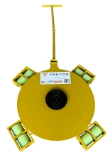 Wózek transportowy TRETOS Delta – rolki rotacyjne 360°, 10 T (TR-10360)